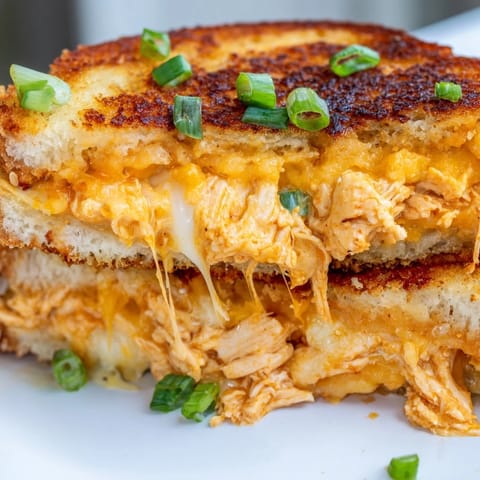Buffalo Chicken Ranch Grilled Cheese