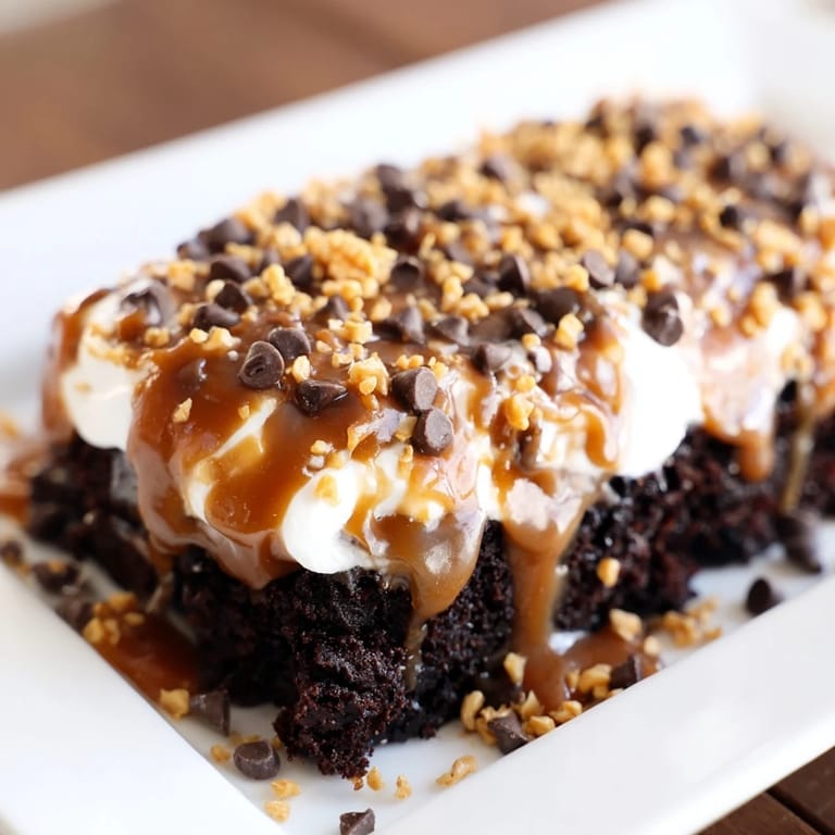 Imagine the creamy texture of fluffy topping on this decadent Better Than Sex Cake, a party favorite.