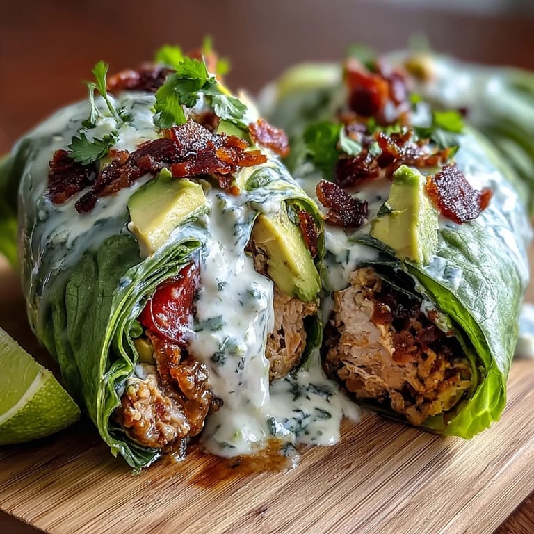 Low-carb turkey taco lettuce wraps featuring seasoned ground turkey, aromatic spices, and bright lime wedges for a zesty finish.