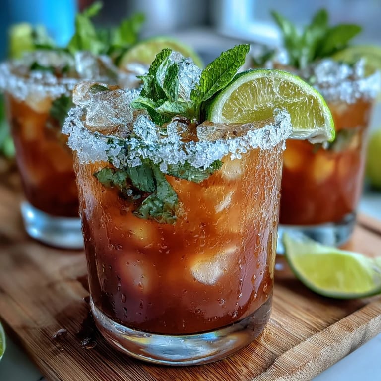 Zesty Cinco de Mayo Margarita Mocktail with Lime and Salt Rim, featuring sparkling citrus flavors and a tangy salted edge. Garnished with fresh mint for extra flair.