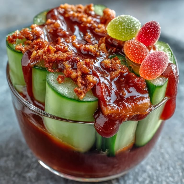 Savory and sweet Chamoy Pickle Cup, a colorful, spicy, and quick viral snack perfect for any time.