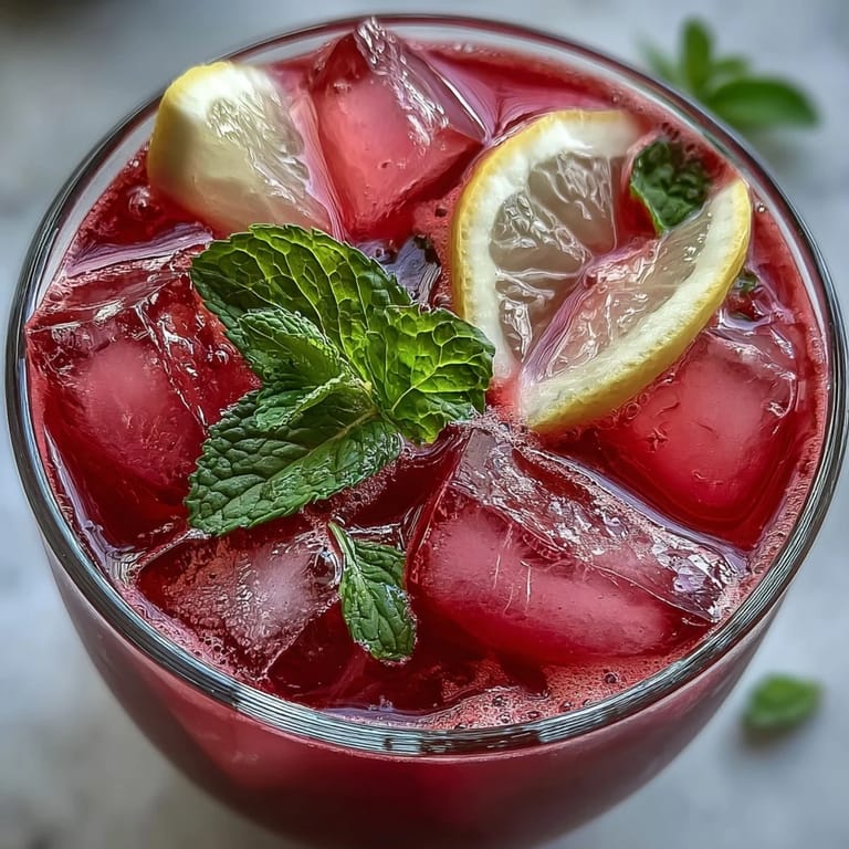 Enjoy this easy, beautiful beet juice pink lemonade on a warm day.
