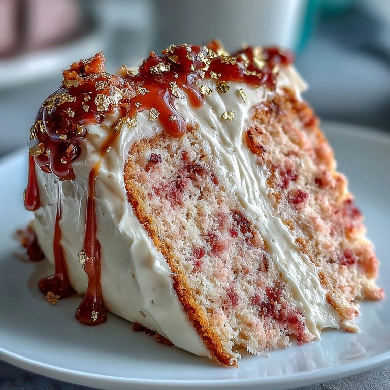 Moist pink Rosé Velvet Cake with a decadent cream cheese frosting.